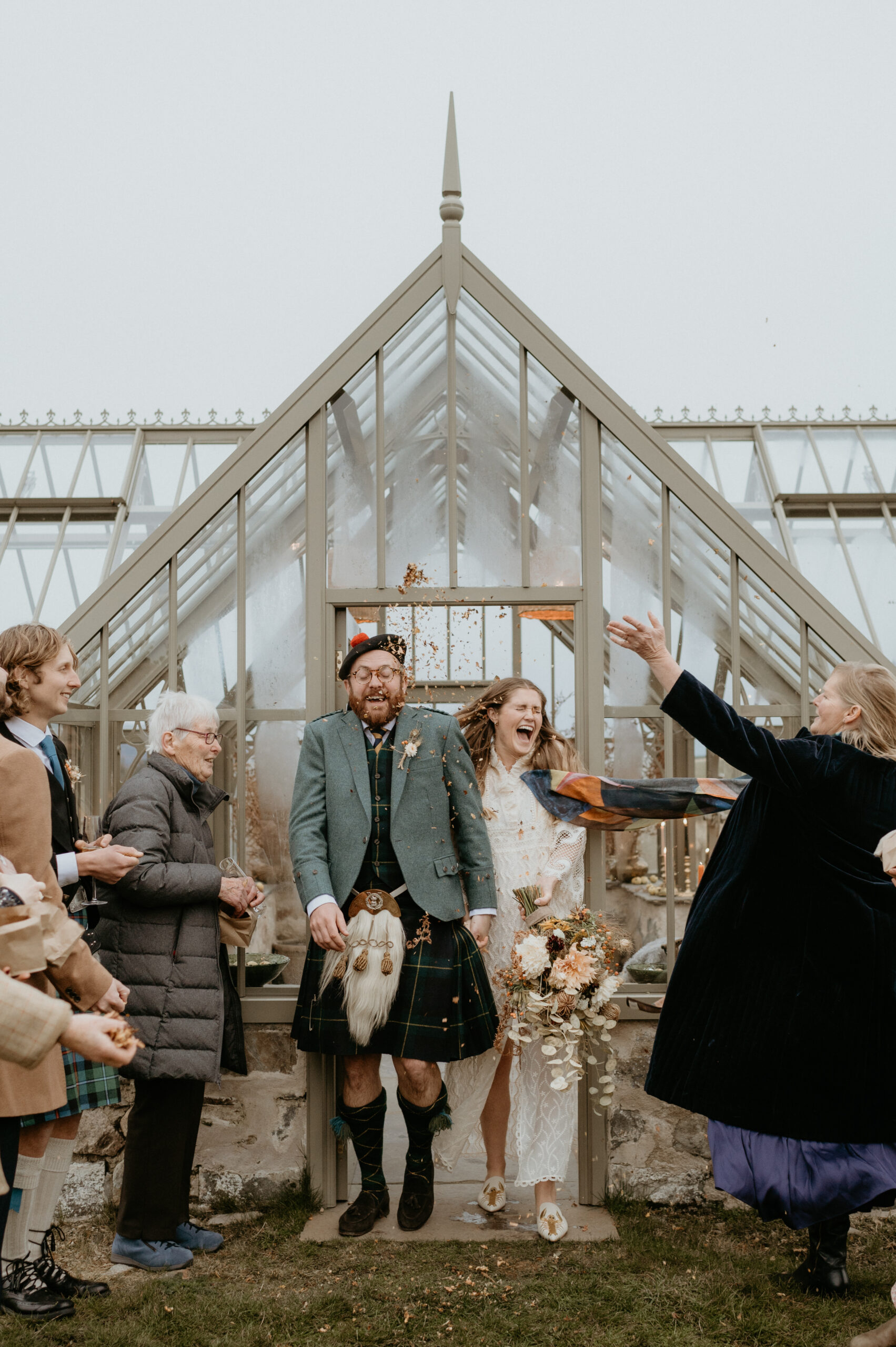 greenhouse wedding confetti